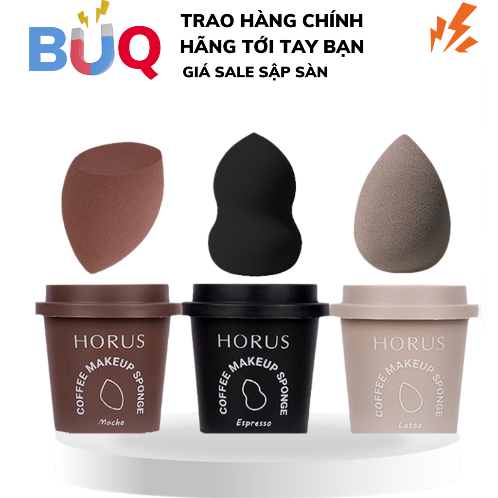 Bông Mút Trang Điểm Dạng Coffee Make Up Sponge Mẫu Mới