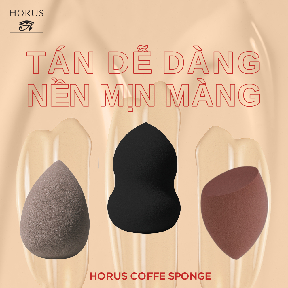 Bông Mút Trang Điểm Dạng Coffee Make Up Sponge Mẫu Mới