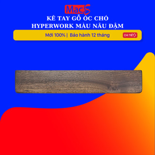 Kê tay gỗ Óc Chó HyperWork Màu Nâu Đậm