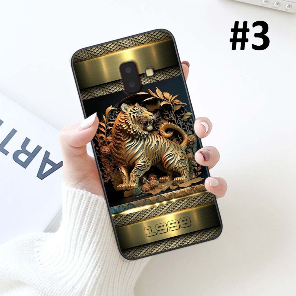 Ốp lưng Samsung J6 2018 / J6 Plus / J6+ viền dẻo mặt sau TPU cao cấp mẫu  12 con giáp in năm sinh theo yêu cầu