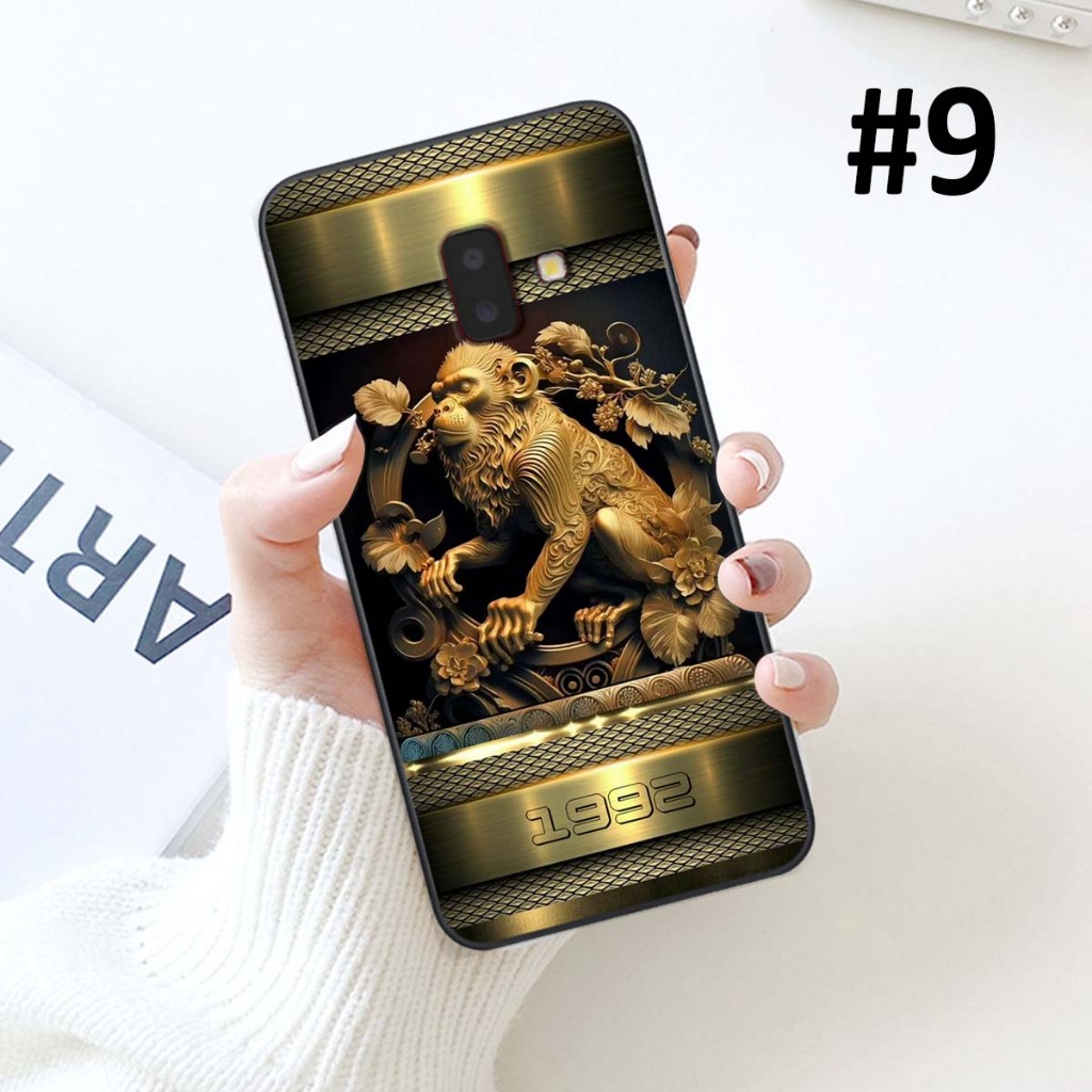 Ốp lưng Samsung J6 2018 / J6 Plus / J6+ viền dẻo mặt sau TPU cao cấp mẫu  12 con giáp in năm sinh theo yêu cầu