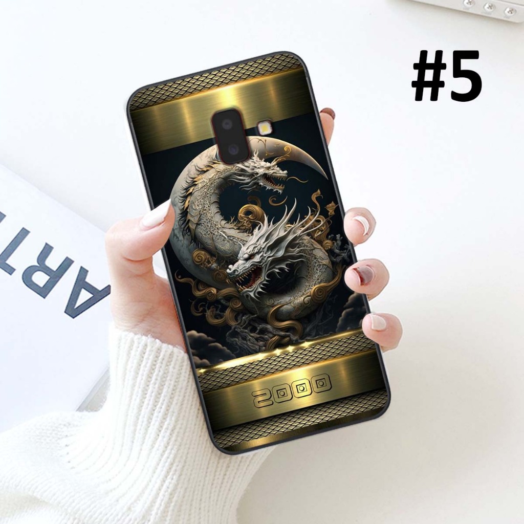 Ốp lưng Samsung J6 2018 / J6 Plus / J6+ viền dẻo mặt sau TPU cao cấp mẫu  12 con giáp in năm sinh theo yêu cầu