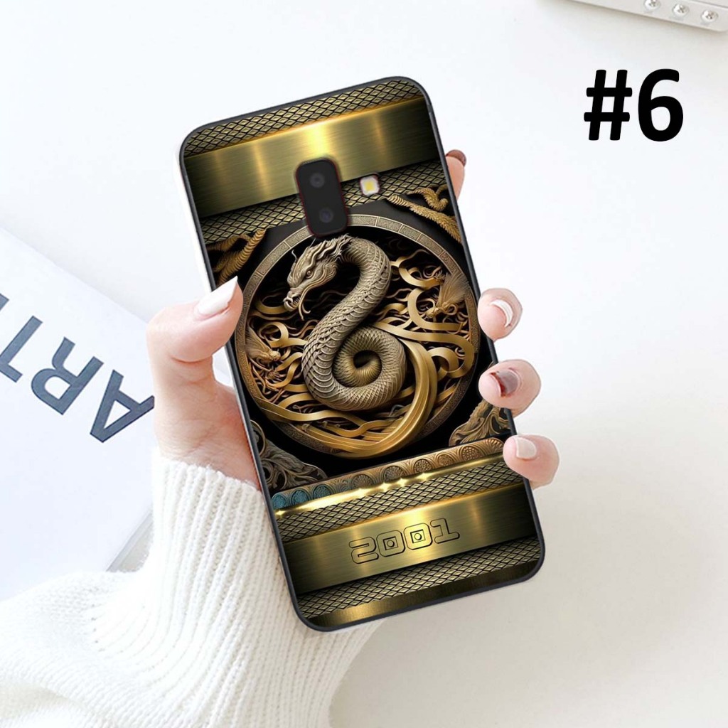 Ốp lưng Samsung J6 2018 / J6 Plus / J6+ viền dẻo mặt sau TPU cao cấp mẫu  12 con giáp in năm sinh theo yêu cầu