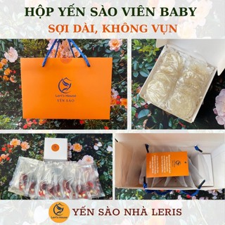 Yến sào baby sợi dài, không vụn lerishouse hộp 10 viên