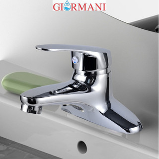 Vòi lavabo rửa mặt nóng lạnh GIORMANI hai lỗ cao cấp SNL44 tặng đôi dây cấp nước inox
