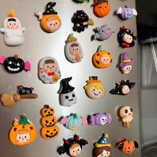 Nam châm hít dán trang trí tủ lạnh, mẫu dễ thương, chủ đề Halloween