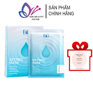 Mặt Nạ Retinol Mask E&G Beauty Hàn Quốc Chính Hãng, Mask Retinol EG Cấp Ẩm Dưỡng Trắng Da Hộp 3 Miếng