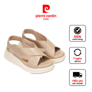 Sandal nữ cao cấp Pierre Cardin, chất liệu da mềm mại, thiết kế quai hậu, đế cao 6cm, cực nhe - 257