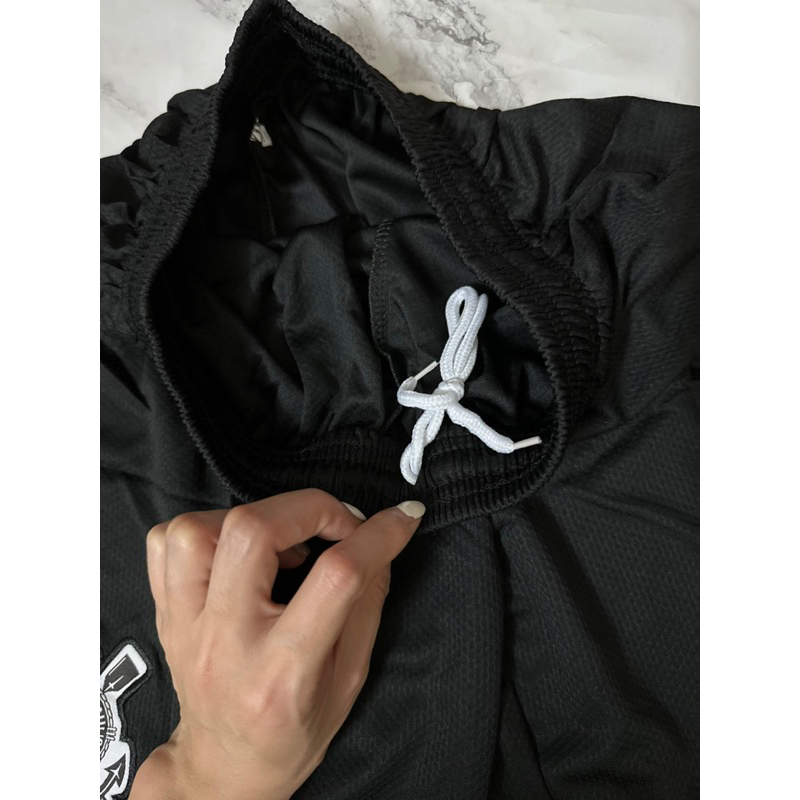 Xả quần đùi bóng đá vải thái thoáng mát clb Corinthians Brazil màu đen