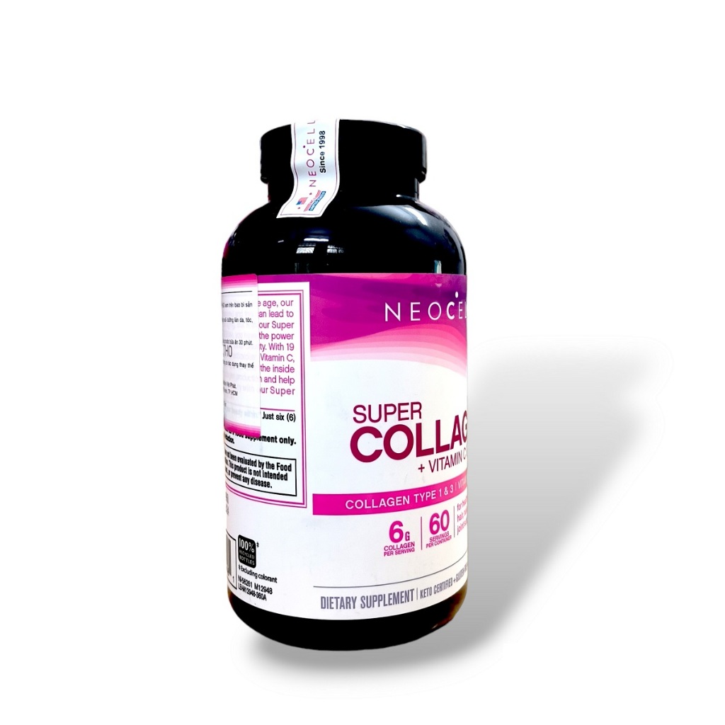 Collagen dạng viên neocell super collagen vitamin c biotin 360 viên dưỡng da, tóc, móng chắc khỏe Healthy Care extaste