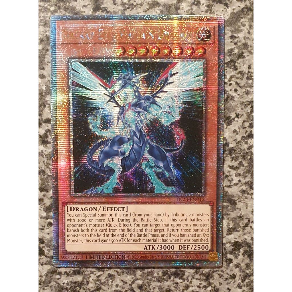 Lá bài thẻ Galaxy Eyes Photon Dragon – 25th Secret Rare - Tặng bọc bài nhựa bảo quản