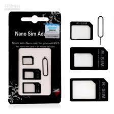 Que chọc sim điện thoại chuyên dụng, bộ chuyển đổi thẻ sim - bộ sim card adapter 4 trong 1 nano micro sim adapter 5652