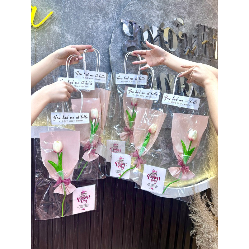 COMBO 2 BÓ HOA TUYLIP QUÀ TẶNG 8/3