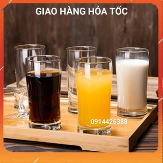 Cốc thủy tinh cafe đá 240ml bộ 6 cái hàng đẹp chuẩn