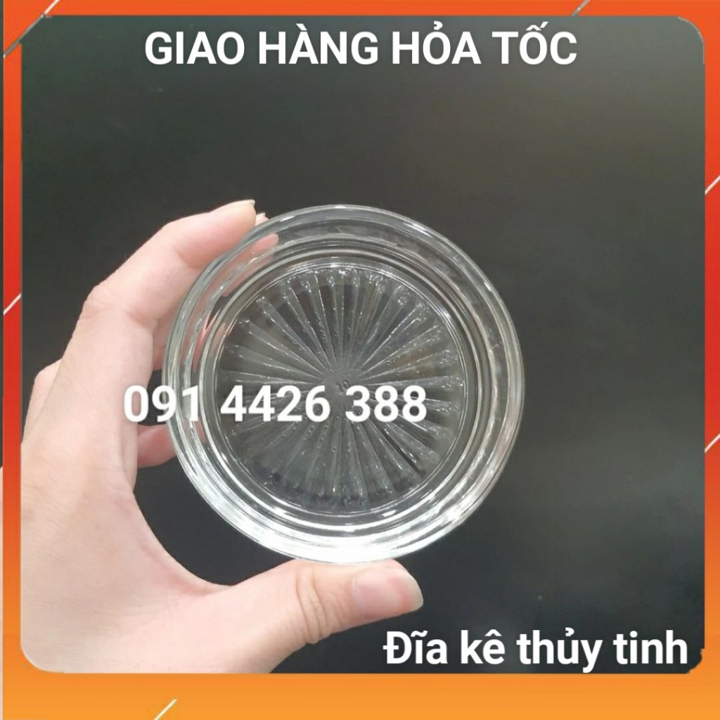 Đĩa thủy tinh kê ly cốc chính hãng TháiLan UG337 1 cái