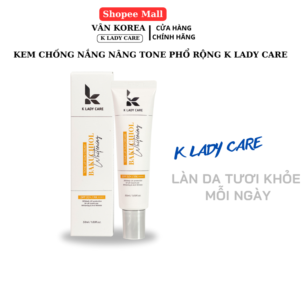 Kem chống nắng nâng tone phổ trộng K Lady Care - tuýp 50ml