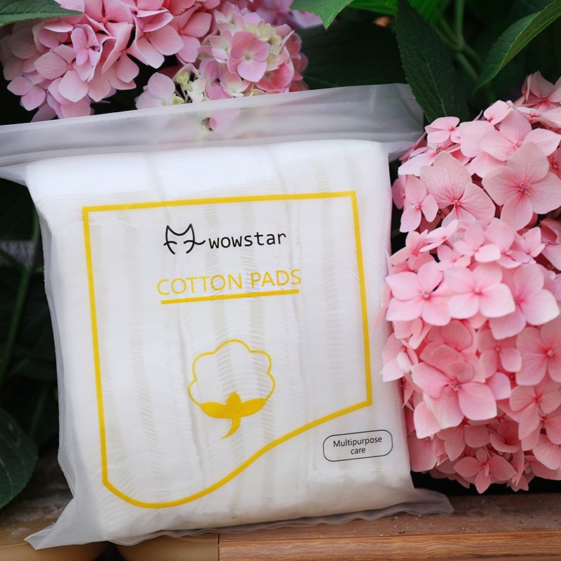 Bông tẩy trang 3 lớp Wowstar Cotton Pads 222 miếng mềm mịn và làm sạch da