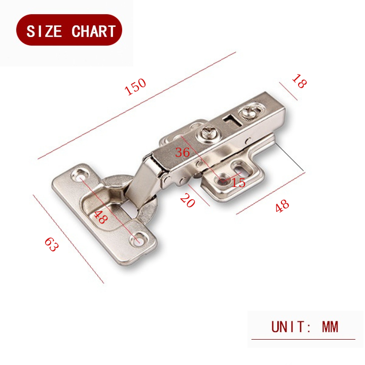 Bản lề inox Bản lề tủ Bản lề giảm chấn Nguyên Việt cao cấp chống gỉ sét
