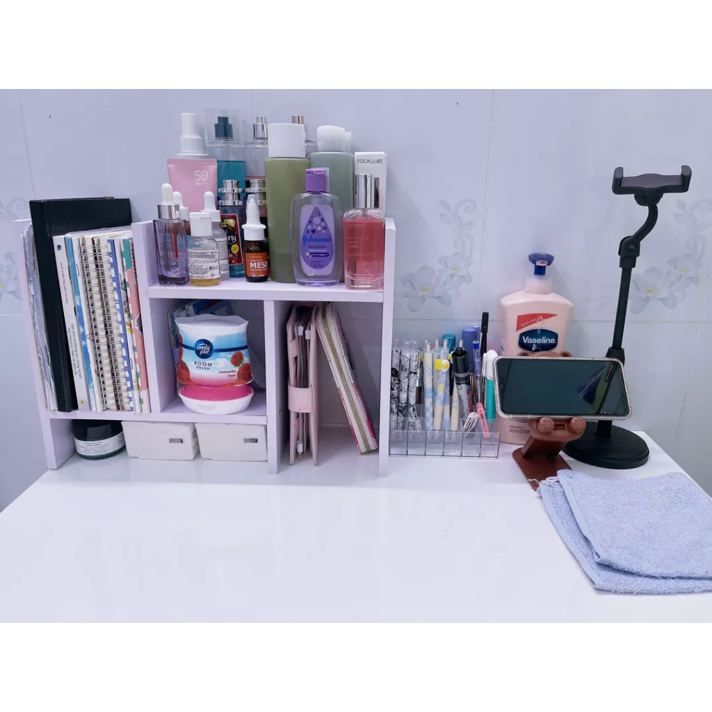Kệ Sách Gỗ Mini Đa Năng 2 Tầng Dáng Xương Rồng Để Bàn Trang Trí Góc Học Tập Làm Việc ND15 | BigBuy360 - bigbuy360.vn