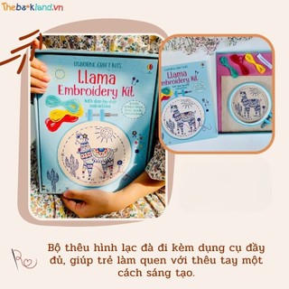 Usborne Embroidery kit: Llama Set thêu cho bé