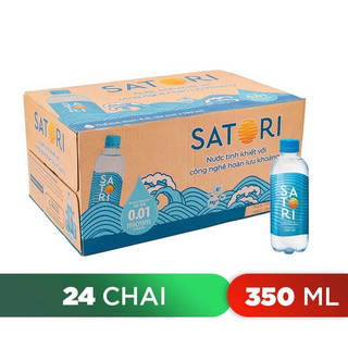 Thùng 24 chai nước suối Satori 350ml