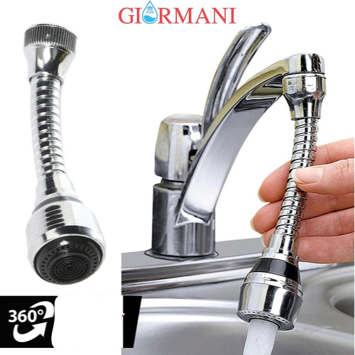 Đầu vòi rửa bát tăng áp dây dài với 2 chế độ nước DV02 - Hàng GIORMANI bảo hành 12 tháng