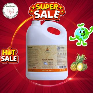 Nước rửa chén bát Fuwa3e hữu cơ Enzyme sinh học organic 3.8L an toàn cho bé bảo vệ da tay Rinhouse