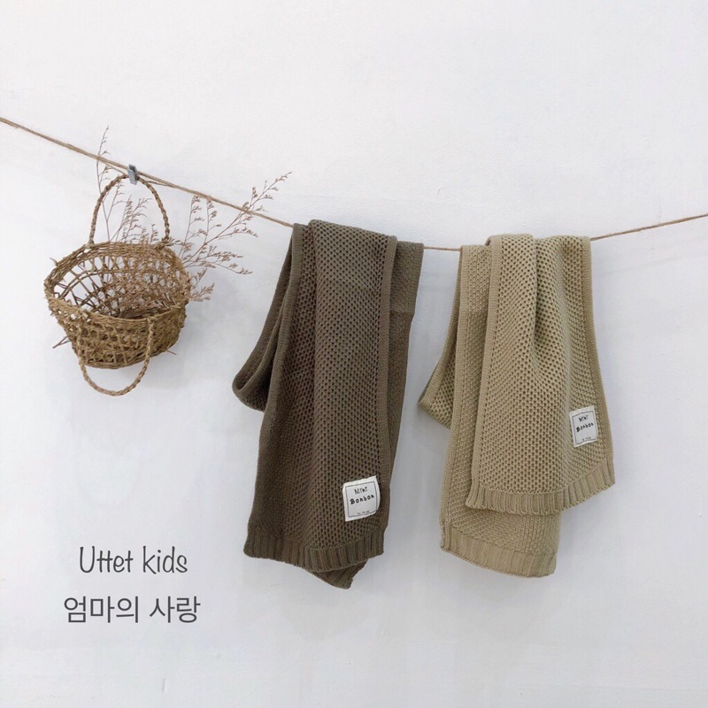 KHĂN QUÀNG CỔ LEN HÀN QUỐC DÀNH CHO BÉ GÁI VÀ BÉ TRAI THÍCH HỢP CHO MÙA THU VÀ MÙA ĐÔNG