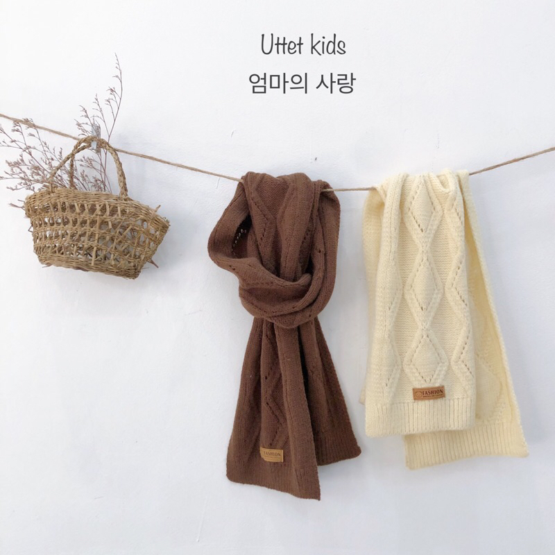 KHĂN QUÀNG CỔ LEN HÀN QUỐC DÀNH CHO BÉ GÁI VÀ BÉ TRAI THÍCH HỢP CHO MÙA THU VÀ MÙA ĐÔNG