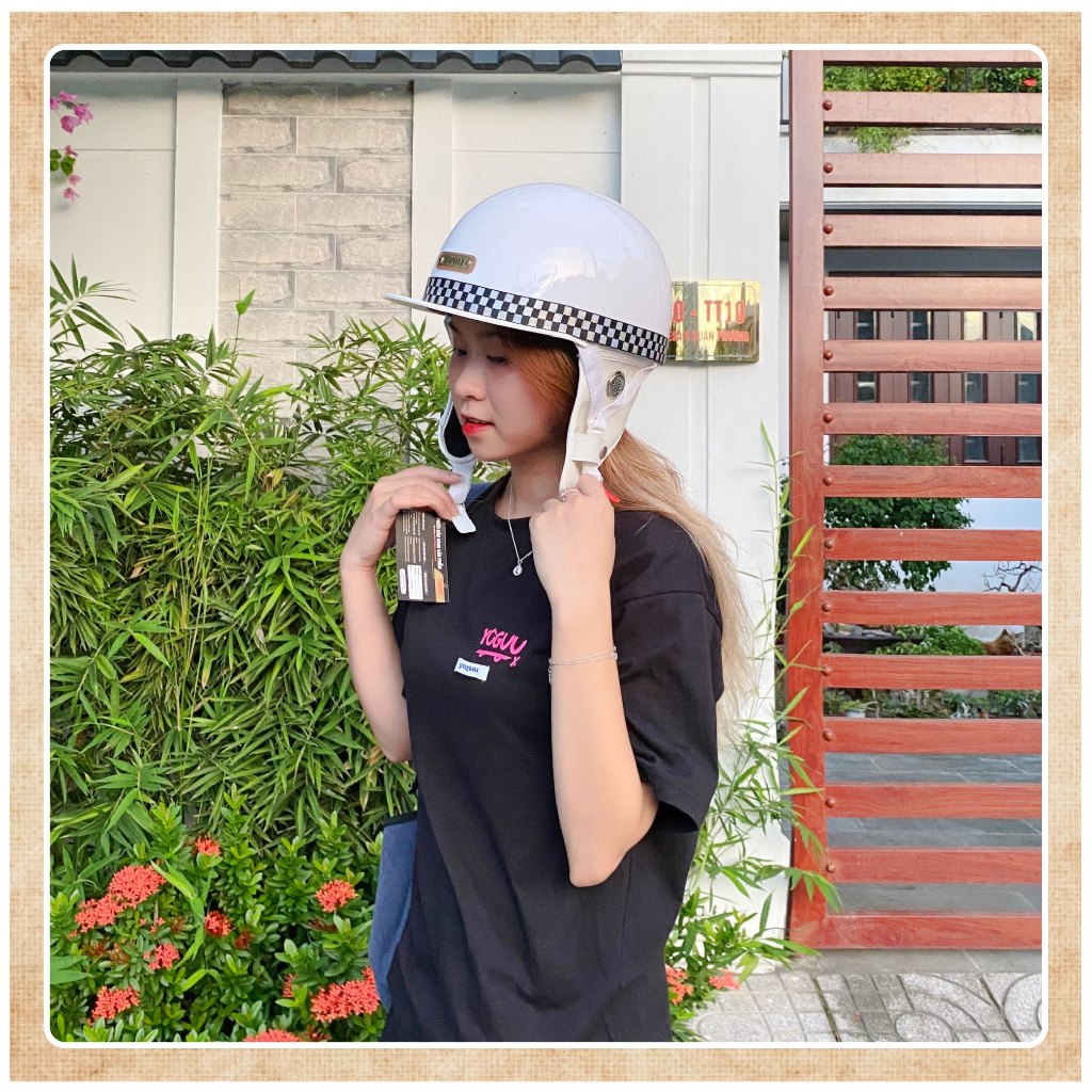 Mũ bảo hiểm nửa đầu Napoli Bosozoku Japan Style, nón bảo hiểm Napoli Vintage lưỡi trai Sóc Store Vietnam