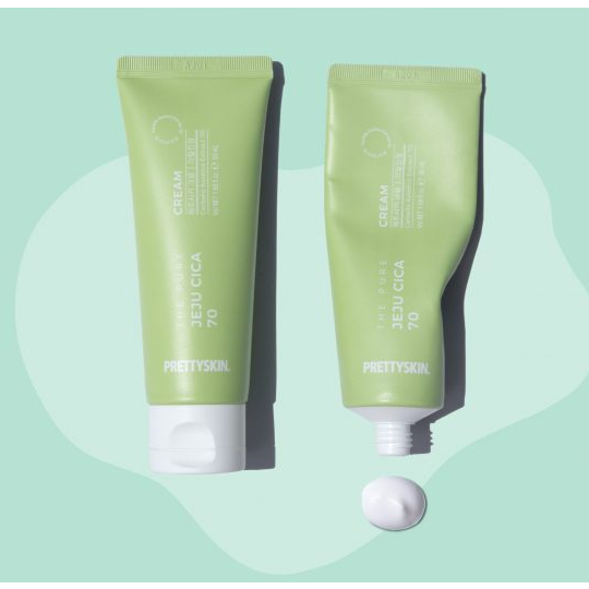 Kem Dưỡng Prettyskin Phục Hồi Dưỡng Trắng Hydra B5 Derna Repair Cream , Rau Má The Pure Jeju Cica
