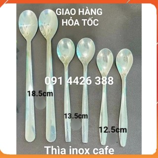 Thìa inox cafe đá , thìa cafe nóng, thìa chanh, thìa sinh tố 1 chiếc