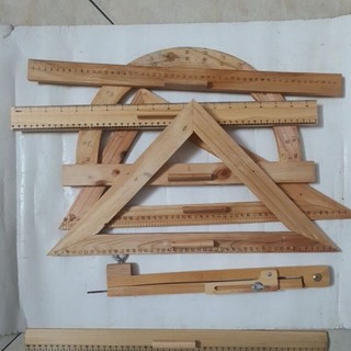 Bộ dụng cụ giảng dạy dành cho giáo viên.(thước 1m và 50cm)