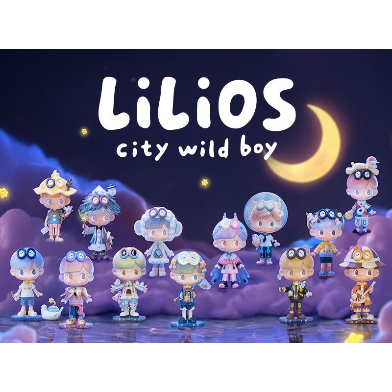 POP MART LiLiOS City Wild Boy Series Blind Box mô hình nhân vật trang trí góc làm việc