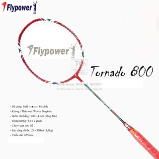 Vợt cầu lông flypower tornado 800, balakosa, abhinaya, komodo, macan