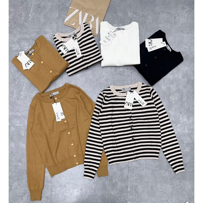 Áo len cadigan dài tay cài khuy