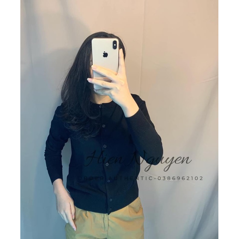 Áo len cadigan dài tay cài khuy