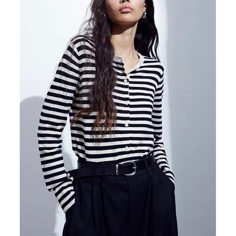 Áo len cadigan dài tay cài khuy