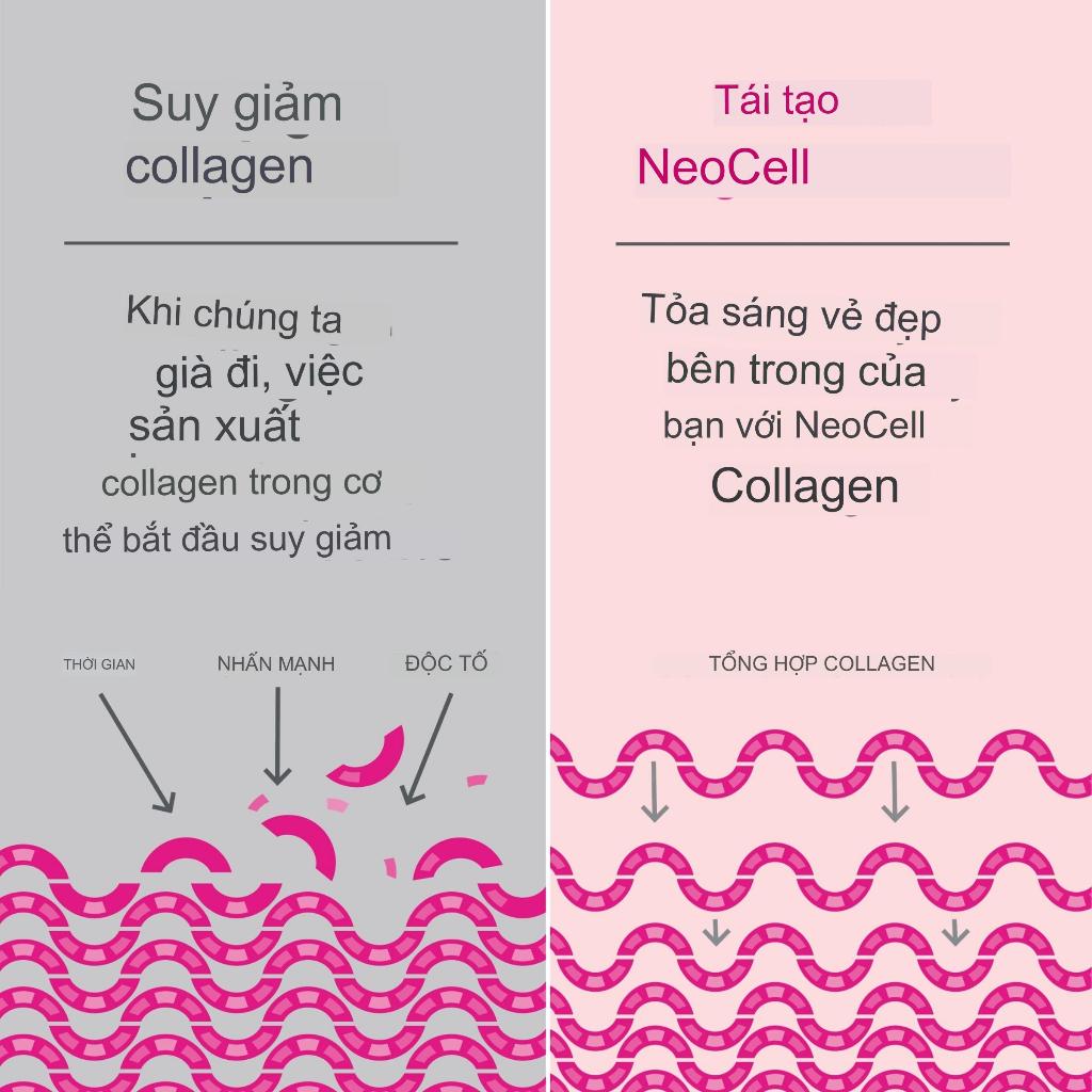 Collagen dạng bột neocell với vitamin c và acid hyaluronic hộp 195g giúp duy trì độ ẩm cho da Healthy Care beautimax