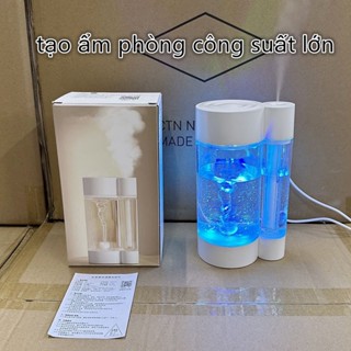 Máy tạo ẩm phun sương hỗ trợ khử khuẩn 3 trong 1, xông tinh dầu đèn led đổi màu dung tích 500ml
