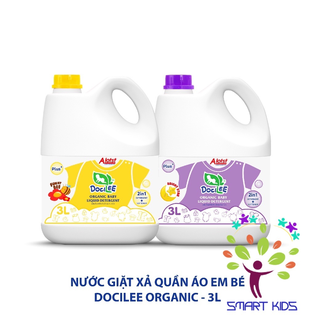 Nước giặt xả quần áo trẻ em 2 in 1 DOCILEE