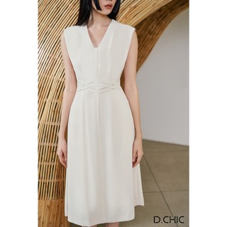 Váy cổ V eo đan dây D.CHIC MS: 2813315