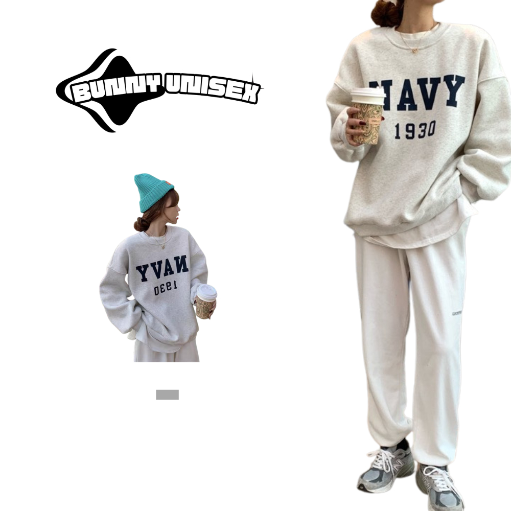 Áo sweater nỉ bông form rộng dáng unisex cặp đôi deliz dày dặn cute dễ thương from rộng quảng châu Bunny