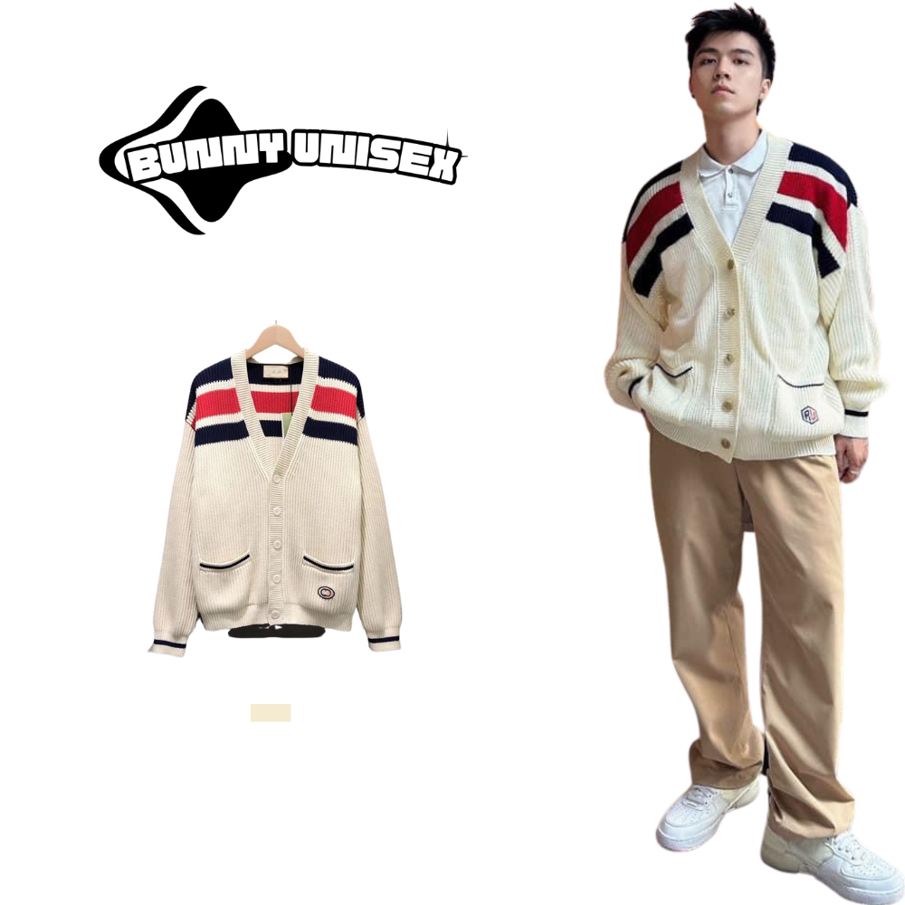 Áo cardigan len nam nữ mặc đôi mùa đông Deliz dày dặn ấp áp form unisex thời trang Hàn Quốc Bunny
