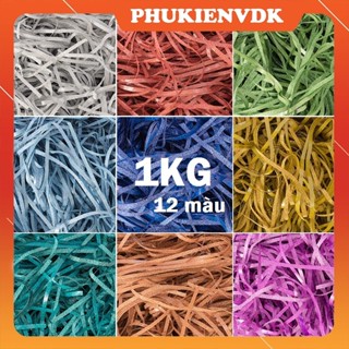   1KG  Giấy Rơm Nhũ Giấy Vụn Nhũ Kim Tuyến Lấp Lánh Lót Hộp Quà Tặng 