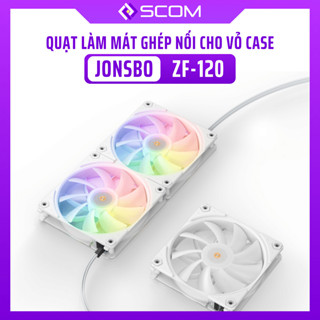Bộ quạt làm mát ghép nối JONSBO ZF-120 - Bộ quạt tản nhiệt không dây chống ồn chính hãng