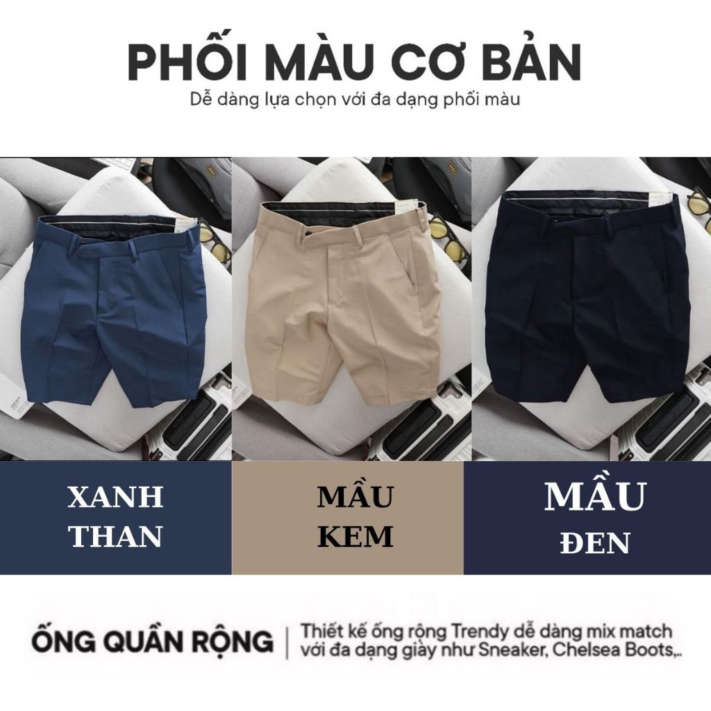 Quần Short Tây Nam GOZIN co giãn nhẹ tạo sự thoái mái cho người mặc bigsize