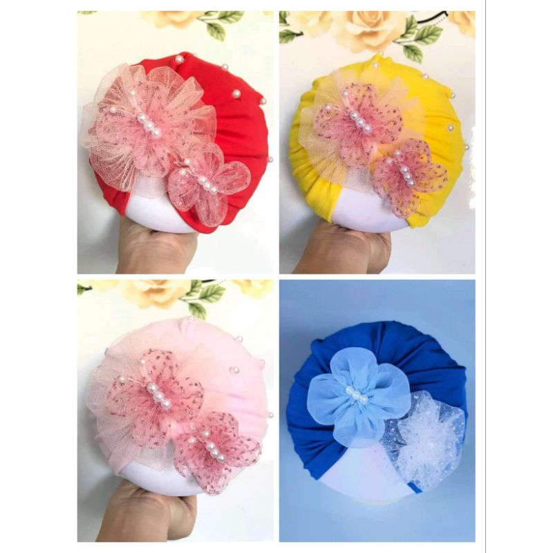 set 4 mũ turban cho bé