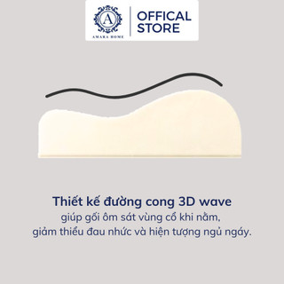 Gối memory foam Nanocool Wave