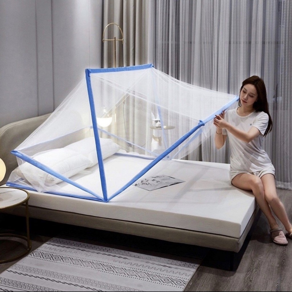 Mùng màn chống muỗi thông minh, màn gấp gọn tiện ích đa năng.